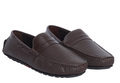 Classic Brown Textured Casual Slip-On